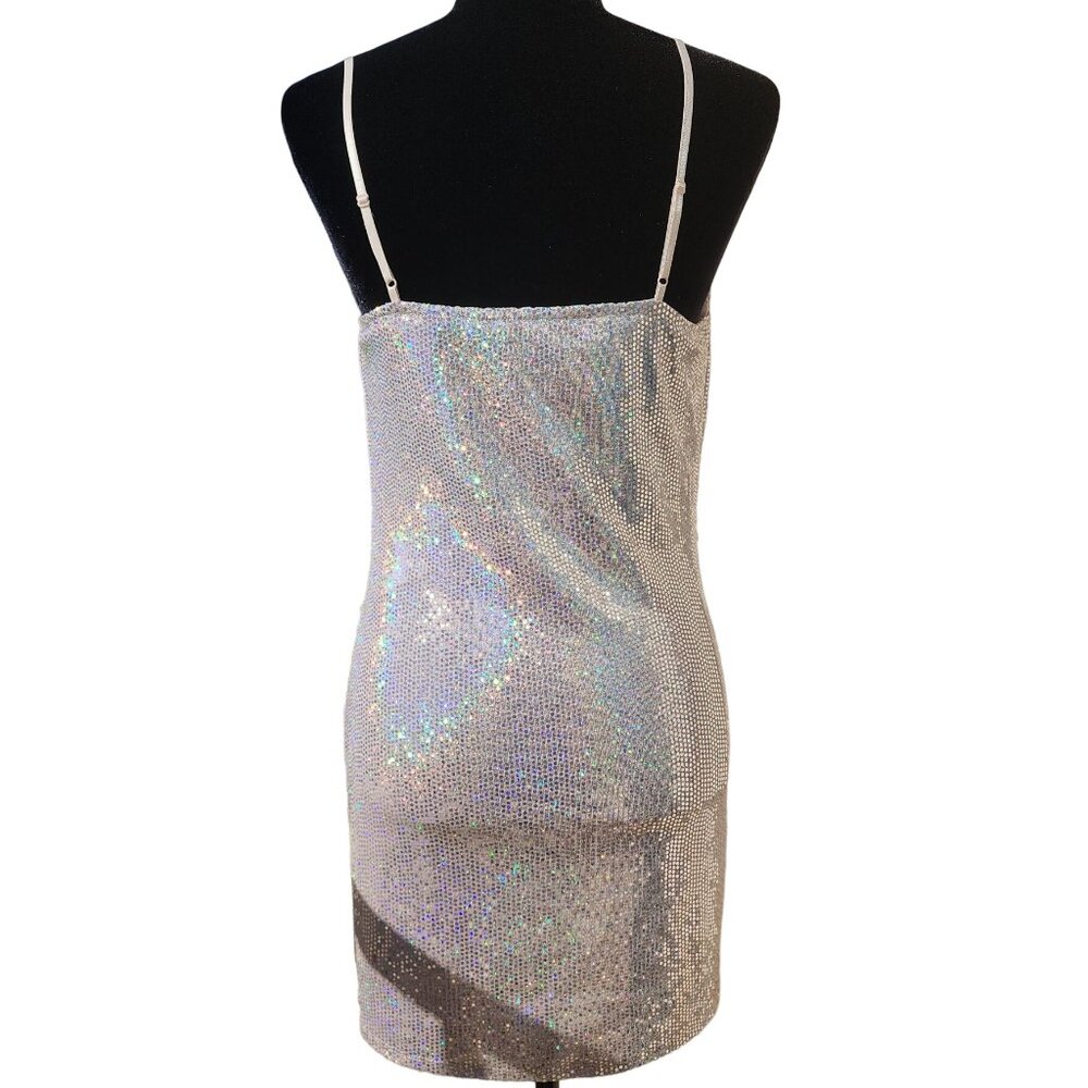 💎🎉♛⚜ Sparkly Dazzling Embellished Shimmering Party Holiday Cocktail Sexy Dress - Picture 10 of 15